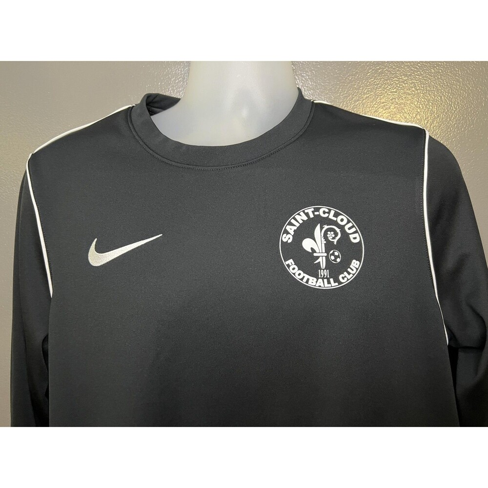 Nike Dri-FIT Saint-Cloud Football Club Shirt Mens Large Black Long Sleeve Soccer